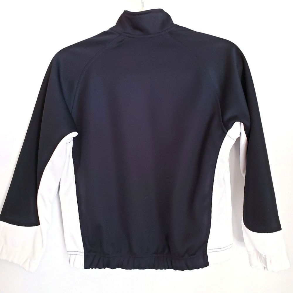Nike Jacket Kids S Small Black White Zip Up - Picture 4 of 5